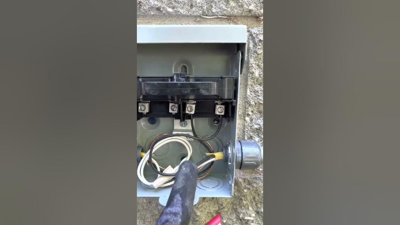 How to wire 120V quick disconnect box for mrcool mini split unit YouTube