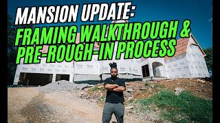 Inside an $8M Luxury Home Build | Framing Walkthrough & Pre-Rough-In Process