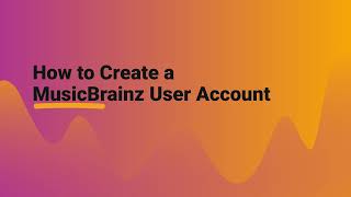 How to create a user account on MusicBrainz