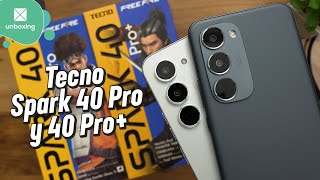 Tecno Spark 40 Pro y Spark 40 Pro+ | Unboxing en español