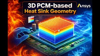 PCM-Based Heat Sink Geometry | in ansys spaceclaim #ansystutorial #heatsink #design