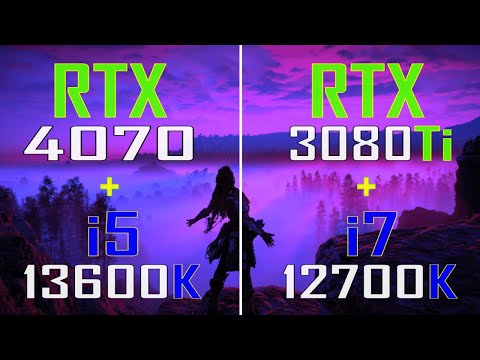 RTX 4070 + INTEL i5 13600K vs RTX 3080Ti + INTEL i7 12700K || PC GAMES TEST ||