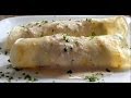 Chicken and Asparagus Crepes with Mushrooom Cream Sauce ~Lyndsay the Kitchen Witch