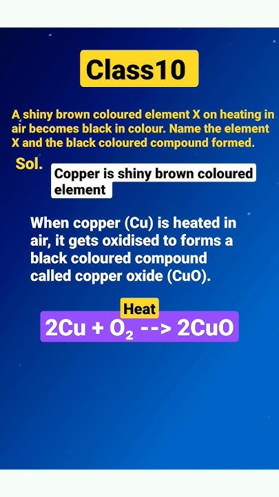shiny-brown-coloured-element-on-heating-short-youtubeshort-science
