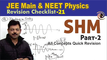 Simple Harmonic Motion (Part-2) | Revision Checklist 21 for JEE Main & NEET Physics