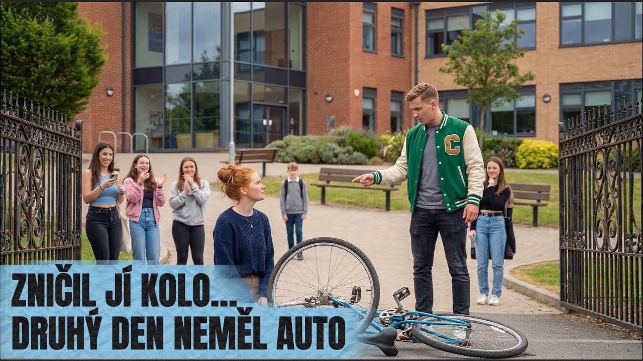 Šikanátor zničil kolo chudé dívky — druhý den bylo jeho auto pryč
