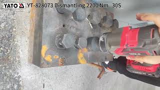 YT-828073 18V Impact Wrench 34'' Dismantling 2200Nm 30s#yato#hand tools#power tools#Cordless brus