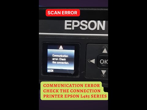 Error Scan Printer Epson communication error check the connection