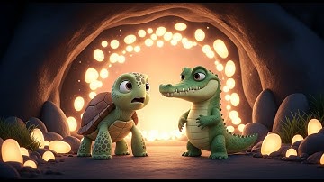 Rùa và Cá Sấu: Bí Mật Đá Phát Sáng Bị Đánh Cắp | PHIM HOẠT HÌNH 3D