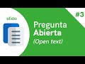 3. Curso de Slido - Texto abierto (Open text)