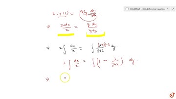 Solve the following initial value problem: `2(y+3)-x y(dy)/(dx)=0,\\ y(1)=-2`