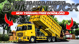 TOP 10 MOD BUSSID DUMPTRUCK TERBARU Part.2 SUSPENSI REAL!! MOD BUSSID FREE DOWNLOAD