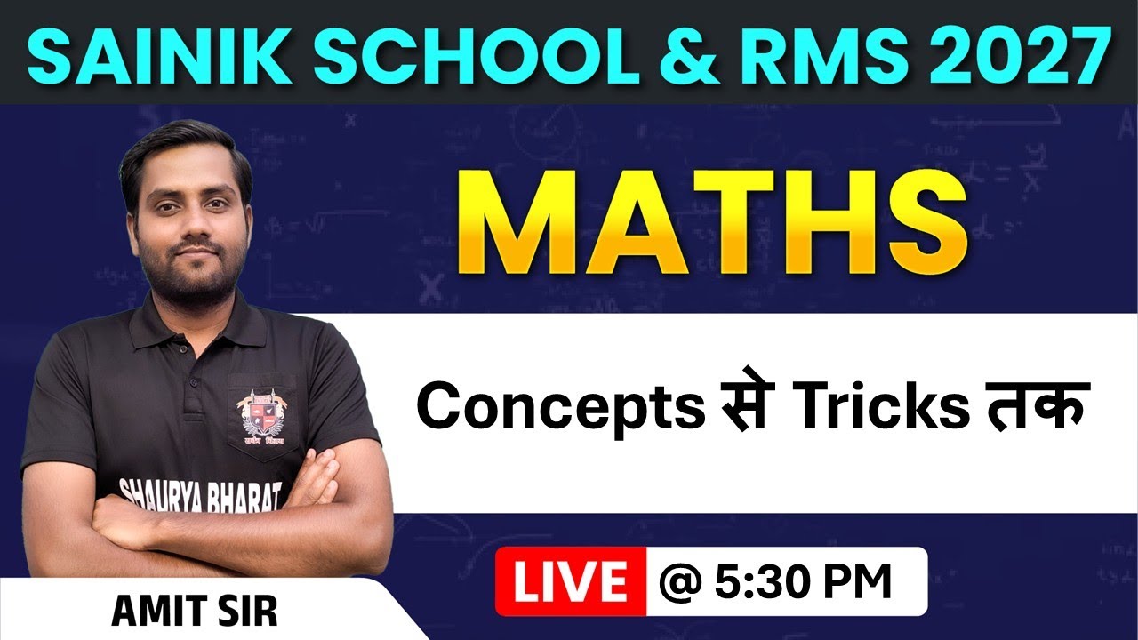 Basic Maths – Amit sir | Live at 5:30 PM - YouTube