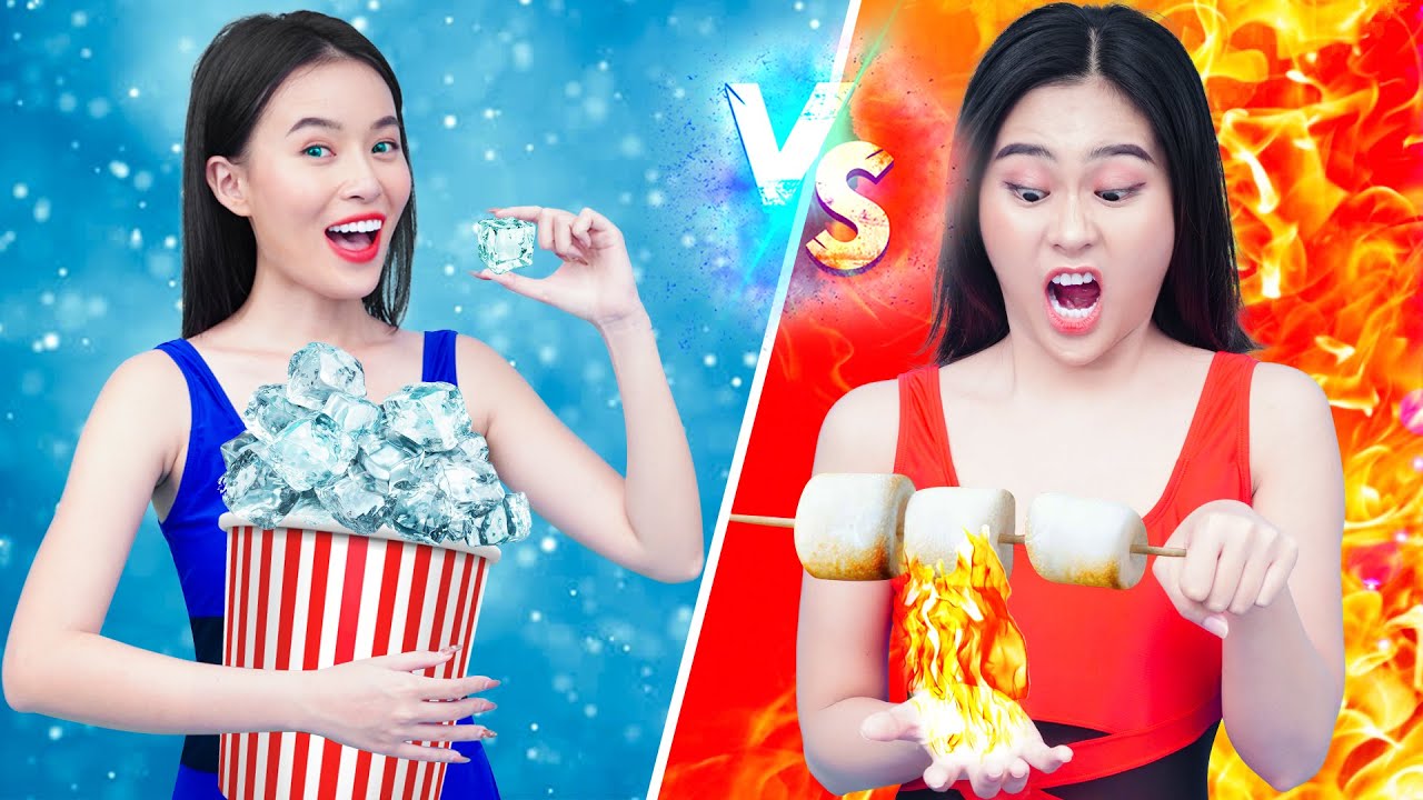 Hot Vs Cold Challenge Hot Girl Vs Cold Girl Situations And Funny 