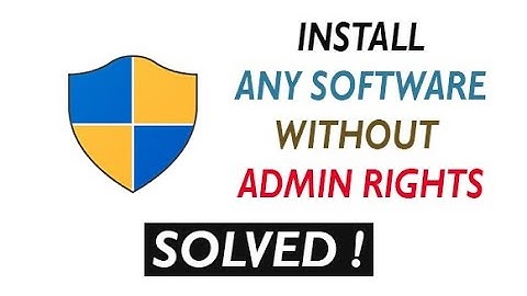 ✅ How to install any software without admin rights