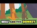 Moral Story For Kids in English | The Wolf And The Donkey | Animal &amp; Jungle Story