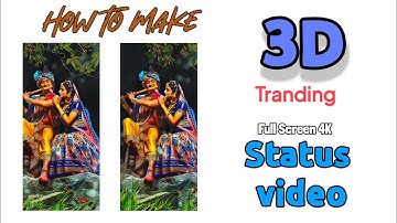 3D Trending Full screen status Editing alight motion |3d behind object status video editing hindi