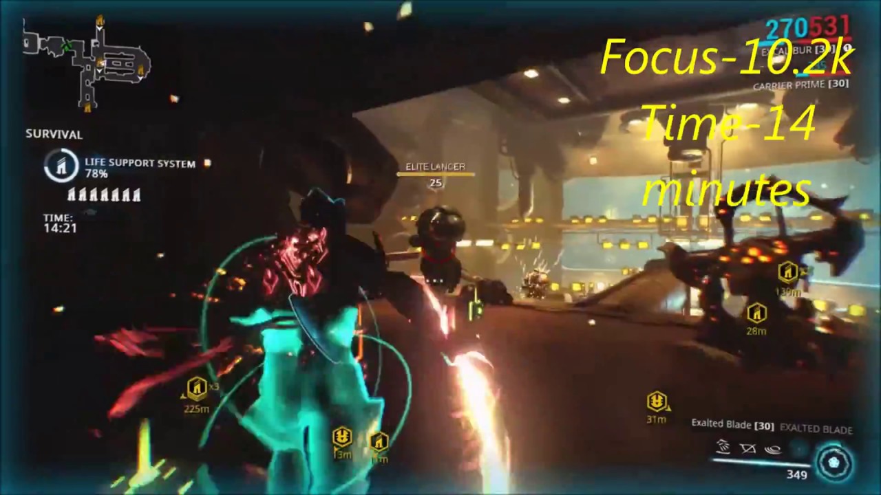 Warframe- Excalibur Focus Farm