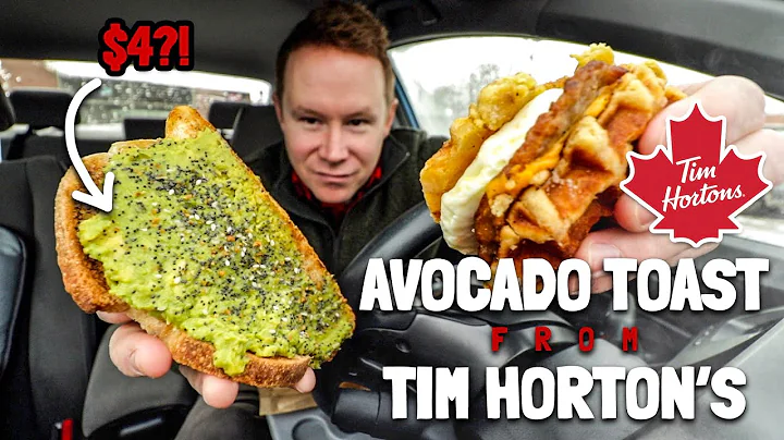 I ordered $4 Avocado Toast from Tim Horton's drive...