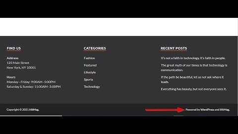 How to Change Footer Credit in any WordPress Theme (2021)