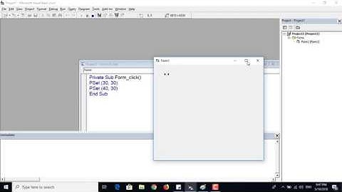 23 | رسم نقطة Pset في لغة فيجوال بيسك 6 | Visual Basic 6.0 Tutorial