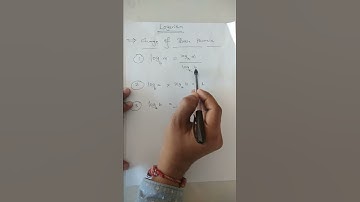 Logarithm Rule of Change of Base Formula |Mathematics | Logarithm | MUST WATCH |