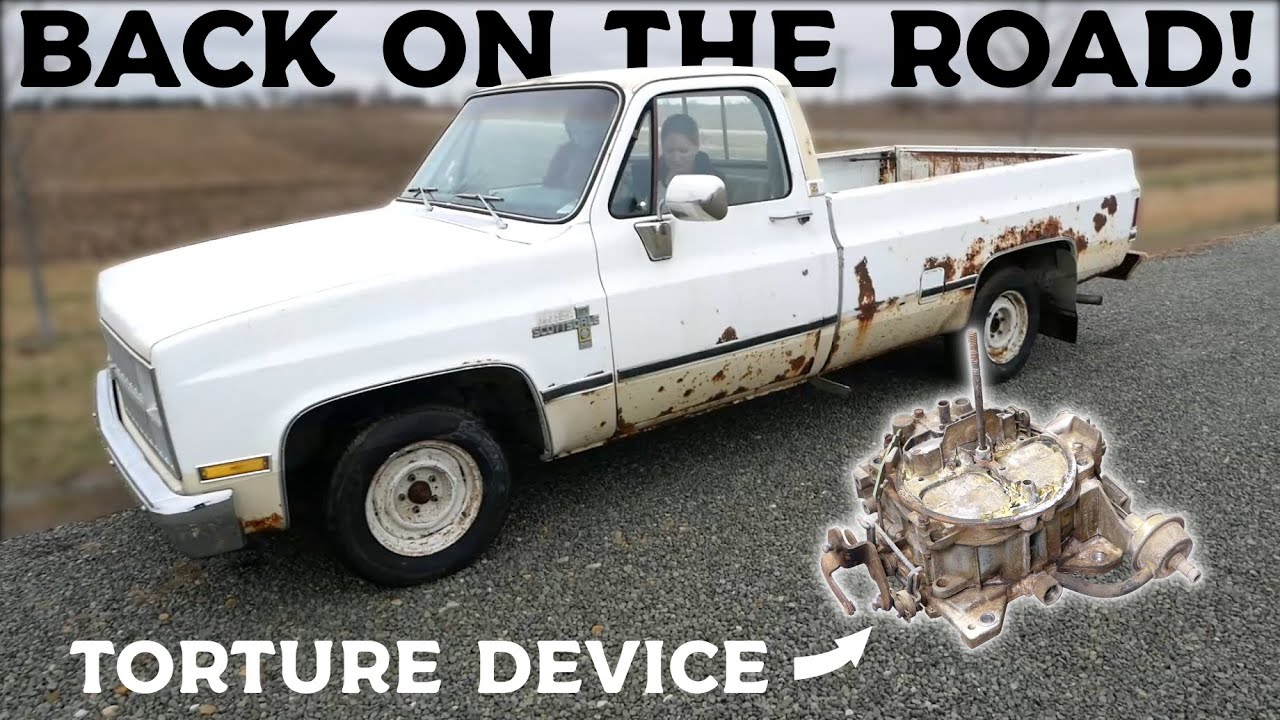 Millennial vs. Carburetor | Square Body Chevy Back on the Road After Sitting 12 Years