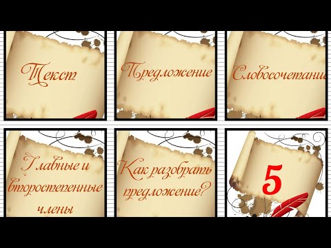 Текст. Предложение. Словосочетание.