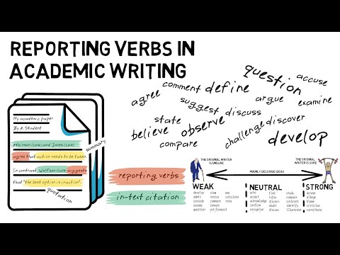 Reporting Verbs in Academic Writing