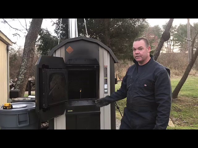 Central Boiler E-Classic 1450 cleaning rear air channel - YouTube