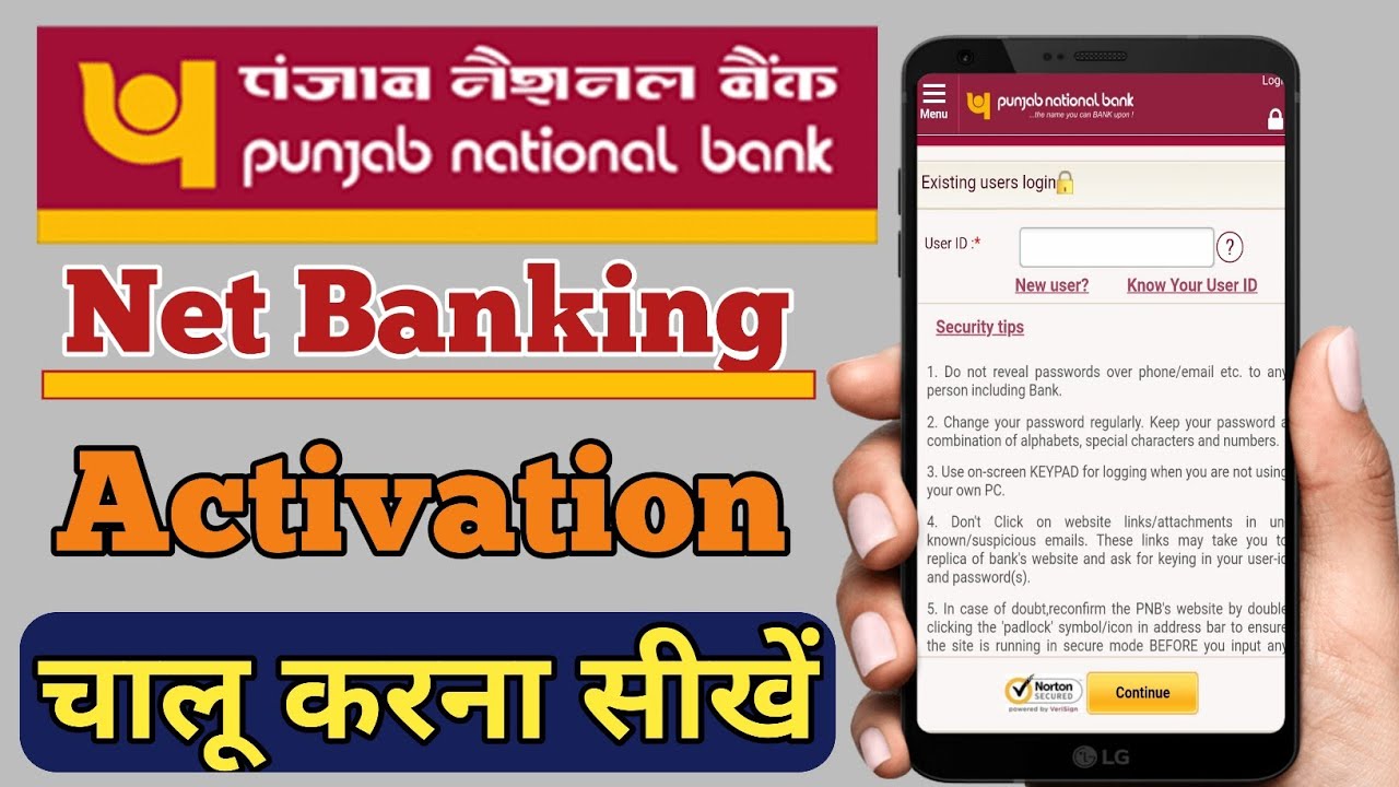 how to activate international banking in pnb