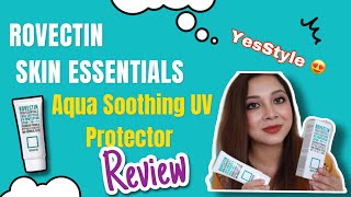 ROVECTIN - Skin Essentials Aqua Soothing UV Protector Review YesStyle YesStyleReview  rovectin