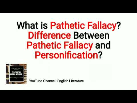 Pathetic Fallacy | Difference Between Pathetic Fallacy and Personification | Concept | Urdu/Hindi