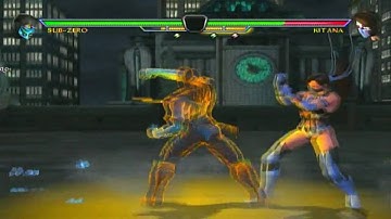 Sub Zero 100% Rage Exploit Combo MK vs DC