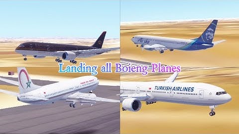 landing all Boeing Planes in infinite flight 🔥🔥🔥 (all Boeing Planes)