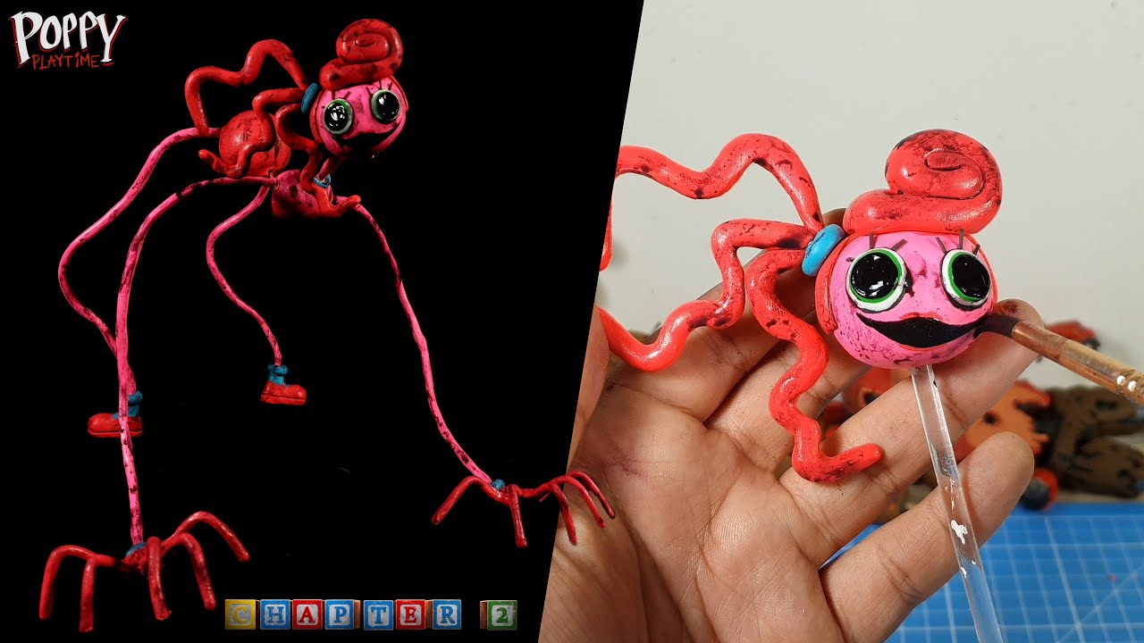 I Made MOMMY LONG LEGS from Poppy Playtime Chapter 2 Fly in a Web -  Polymer Clay & Resin Sculpture 