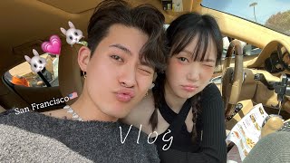 [Korea & China Couple] SF weekend date vlog🙊 | Harry Potter Lego🧙‍♀️ | Crab Mukbang🦀