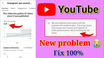We are experiencing issues with thesystems for real-time data Yt studio | Realtime data problem 2023