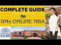 Everything about iims online mba  iims executive mba  complete guide for iims online executive mba