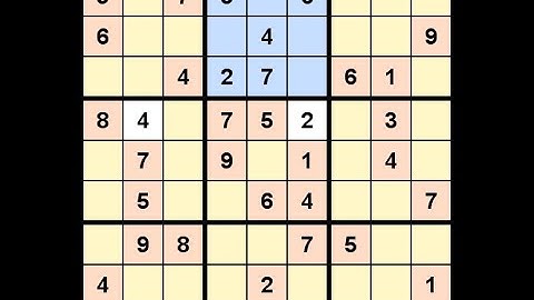 How to Solve Washington Post Sudoku L5 March 21, 2021 - Swordfish - V2
