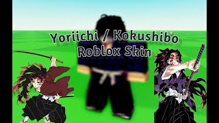 Roblox* How to make Yoriichi / Kokushibo Roblox skin!! (Demon ...