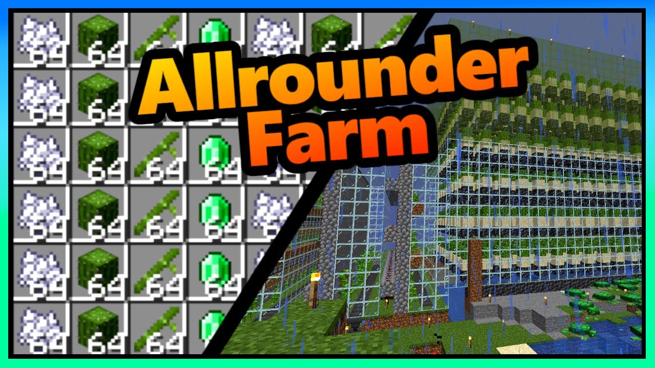 Minecraft Allrounder Farm | XP + Kaktus + Bambus + Knochenmehl + Emerald |  26.1.2+