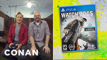 Clueless Gamer: Conan Reviews "Watch Dogs" | CONAN on TBS