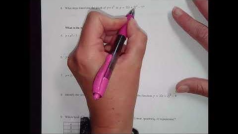 Algebra 1: Chapter 8 Test Review