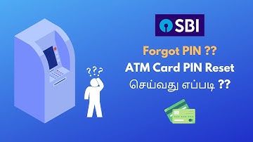 Forgot SBI Debit Card PIN? | How to Reset SBI ATM PIN in Tamil?  | ATM Live Demo @howto-intamil941