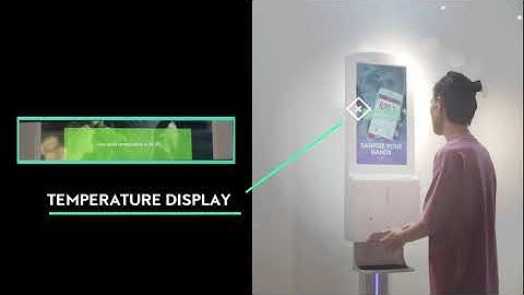 Hand Sanitizer Dispenser Display With Body Temperature Detection