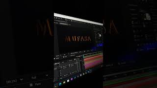 Cinematic title intro inspired by Mufasa #aftereffectstutorial