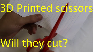 3D printed Scissors, will they cut???