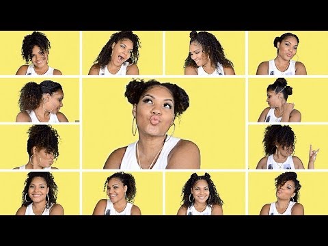 12 Scrunchie Hairtsyles For Curly Hair Easy Fast Cute Youtube