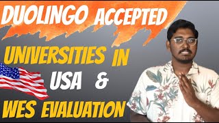 Duolingo Accepted Universities In USA 2023 || WES - World Education Services ||తెలుగు || MS in USA🇺🇲